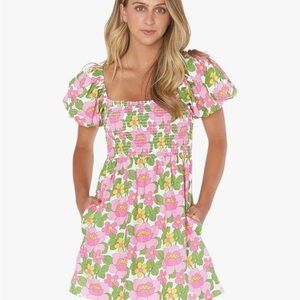 Floral Puff Sleeve Dress SMYM Bixbi dress